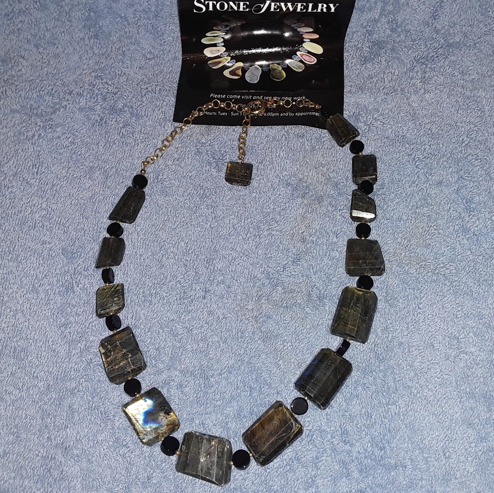 *2 For 12* Kathlyn Green Stone Necklace